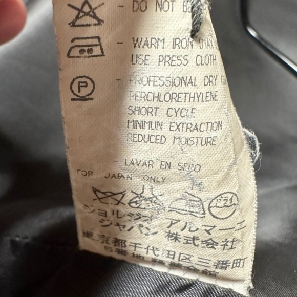 Giorgio Armani ~ Women’s Wool Mohair Alpaca Gray Trench Car Coat ~ Sz 8 ~ VTG - Picture 9 of 16